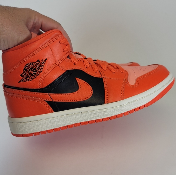 jordan shoes orange and black
